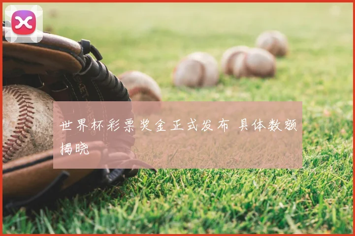 世界杯彩票奖金正式发布 具体数额揭晓
